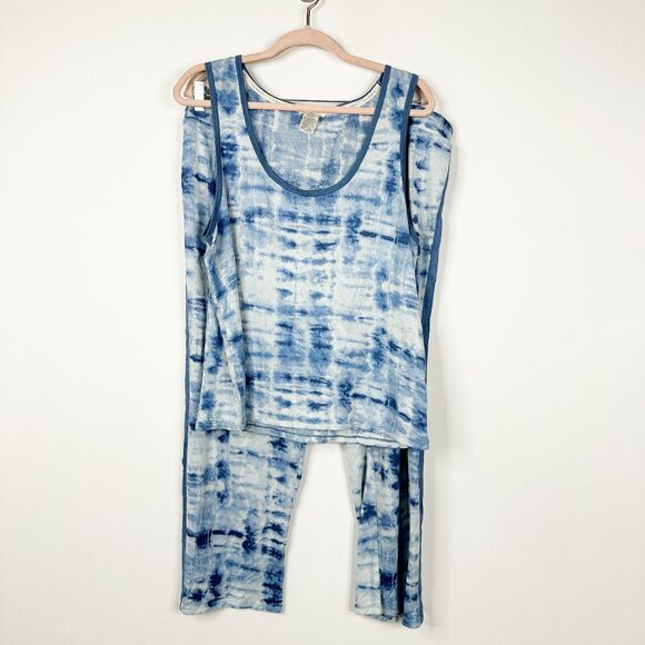 2/$30 Lucky Brand Tank Top and Trouser Tie-Dyed Loungewear Pajama Set XXL #BAG2 - Picture 3 of 9